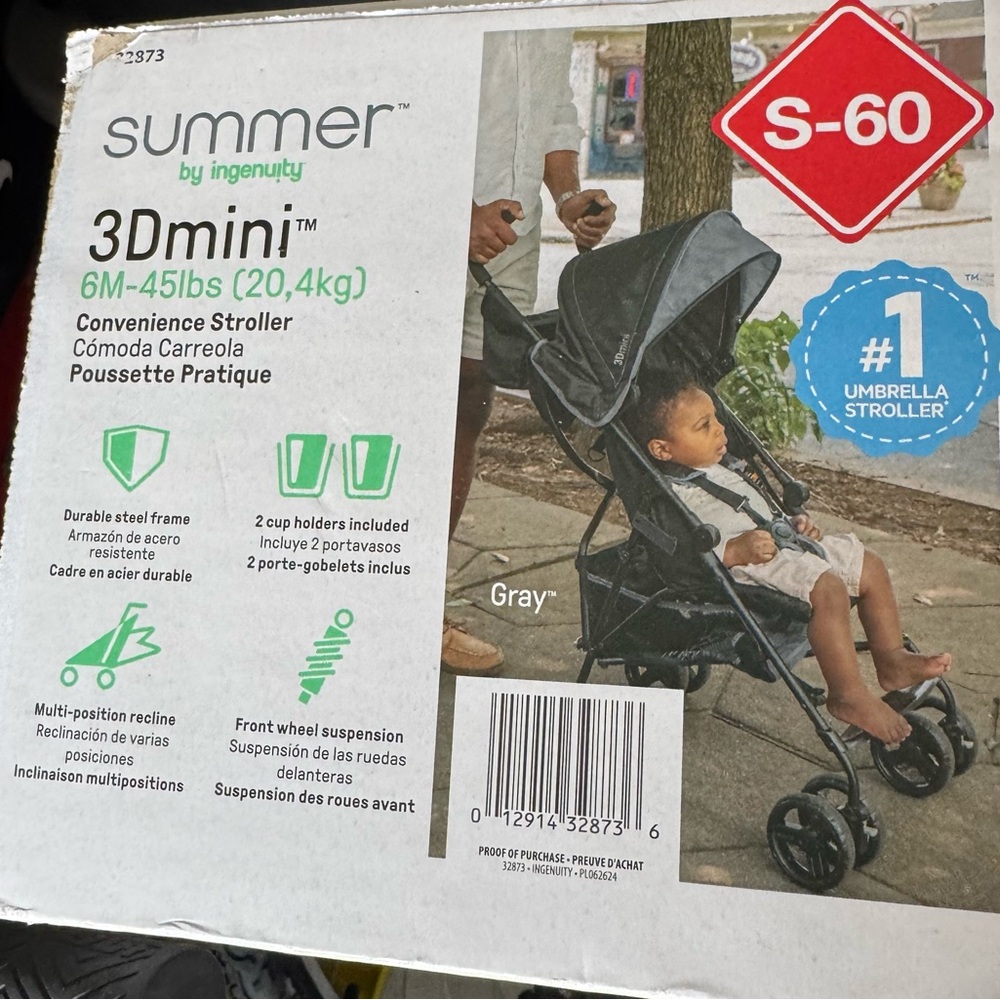 3Dmini Convenience Stroller - Gray